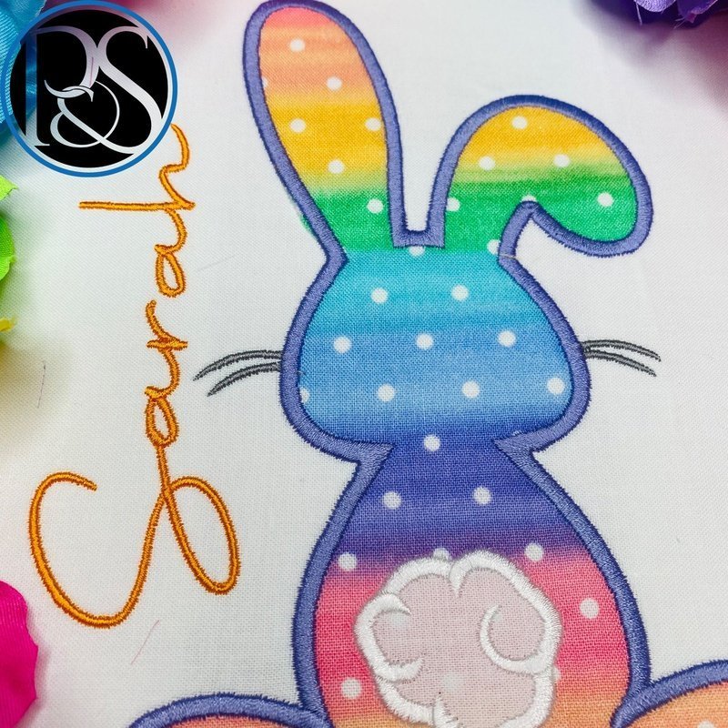 Rainbow Easter Bunny Shirt - Petite & Sassy Designs