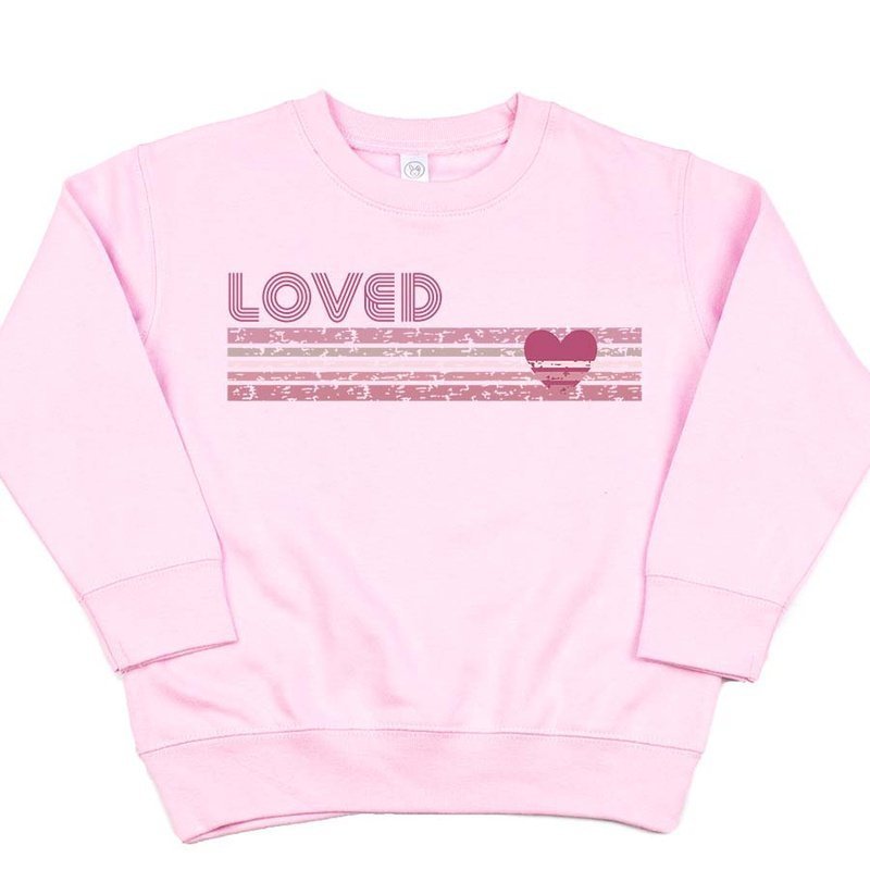 Retro Loved Stripe Sweatshirt - Petite & Sassy Designs