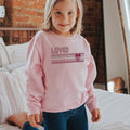 Retro Loved Stripe Sweatshirt - Petite & Sassy Designs