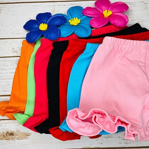 Ruffle Hem Shorts - Petite & Sassy Designs