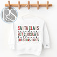 Santa Reindeer Hot Chocolate Hallmark Christmas Lights Sweatshirt - Petite & Sassy Designs