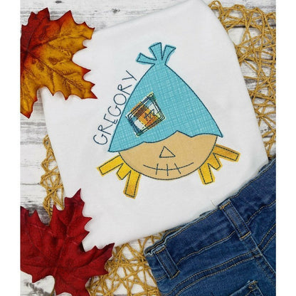 Personalized Scarecrow Applique Shirt - Petite & Sassy Designs