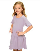 Short Sleeve Pleated Dress - Petite & Sassy Designs