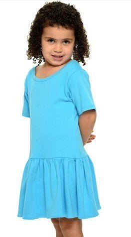 Short Sleeve Pleated Dress - Petite & Sassy Designs