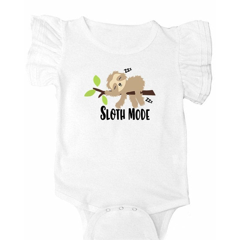 Sloth Mode Flutter Sleeve Bodysuit - Petite & Sassy Designs