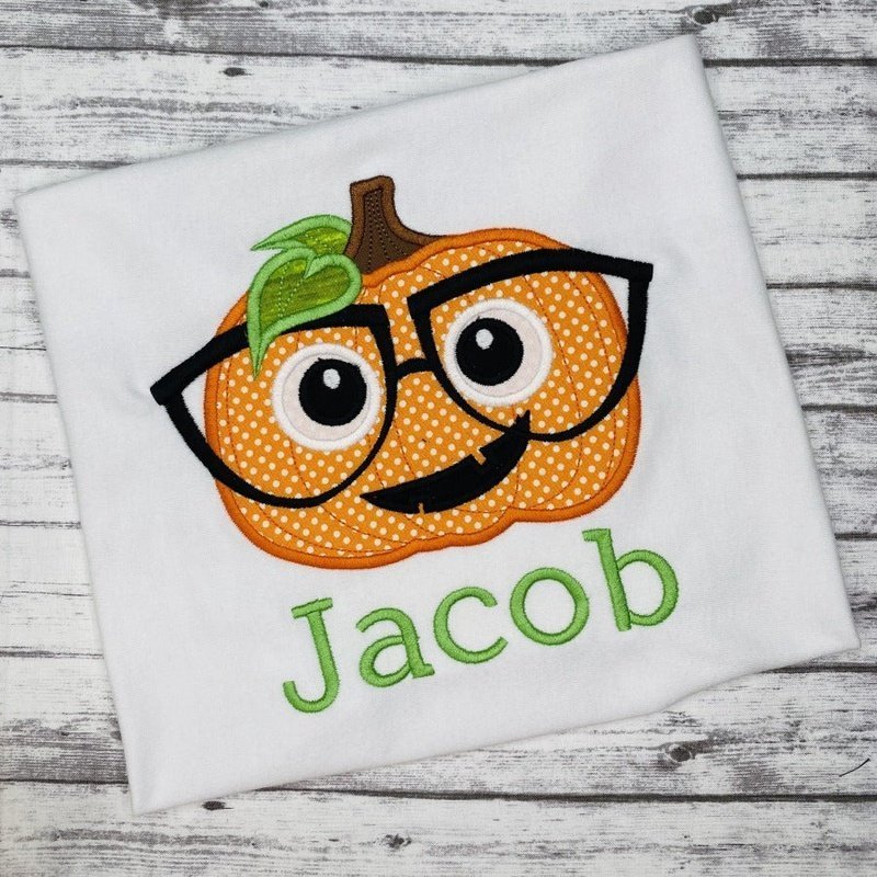 
                  
                    Smart Pumpkin with Glasses - Petite & Sassy Designs
                  
                
