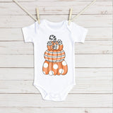 Stacked Pumpkin Infant Bodysuit - Petite & Sassy Designs