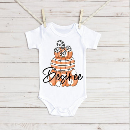 Stacked Pumpkin Infant Bodysuit - Petite & Sassy Designs