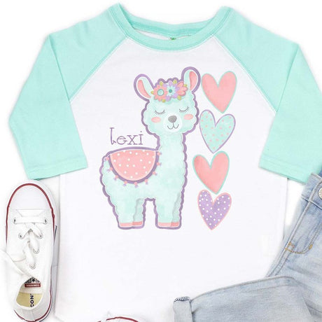 Sweet Llama Raglan - Petite & Sassy Designs