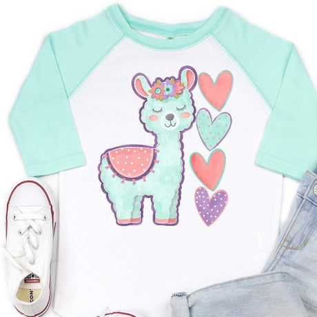 Sweet Llama Raglan - Petite & Sassy Designs