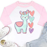 Sweet Llama Raglan - Petite & Sassy Designs