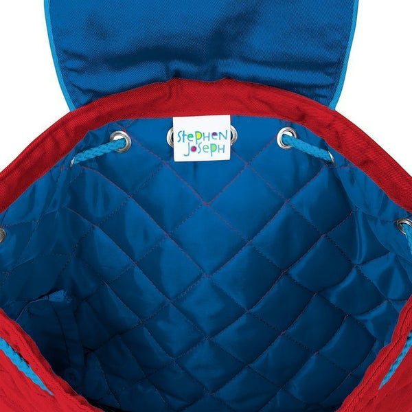 Train Quilted Backpack - Petite & Sassy Designs