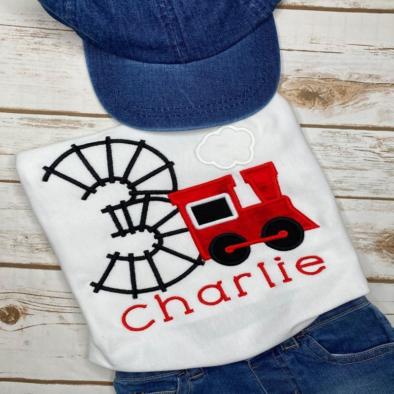 
                  
                    Train Birthday Short Sleeve Shirt - Petite & Sassy Designs
                  
                