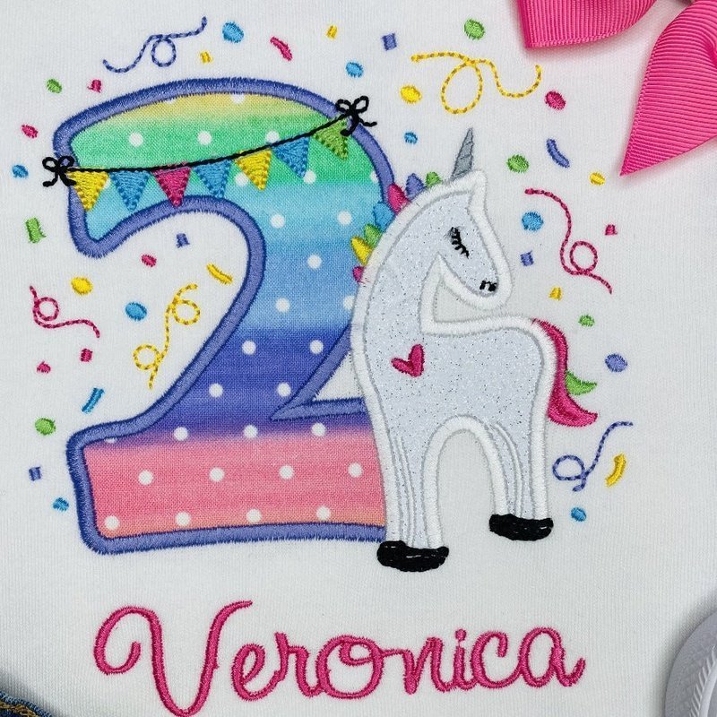 
                  
                    Unicorn 2nd Birthday Shirt - Petite & Sassy Designs
                  
                