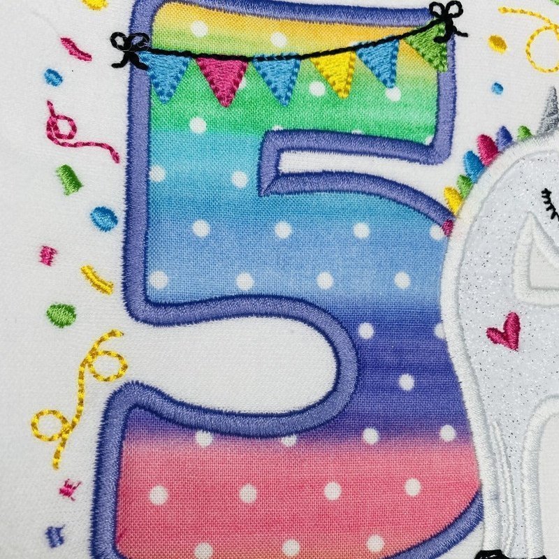 Unicorn 5th Birthday Shirt - Petite & Sassy Designs