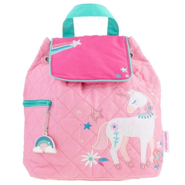 Unicorn Quilted Pink Backpack - Petite & Sassy Designs