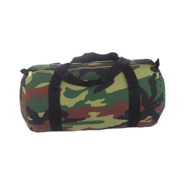 Woodland Seersucker Medium Duffel - Petite & Sassy Designs